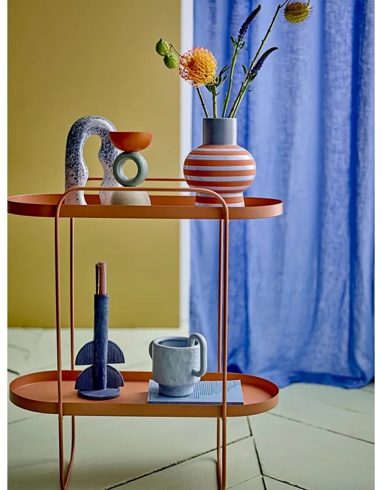 Kovový odkladací stolík 25x57 cm Reet – Bloomingville