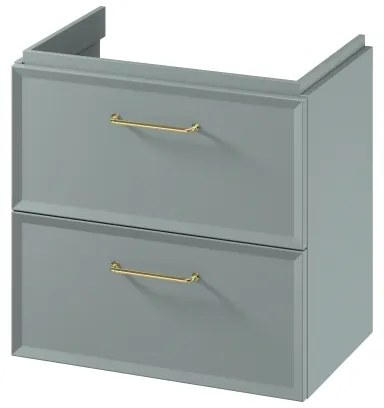 Cersanit S1021-009-Závesná kúpeľňová skrinka pod umývadlo MILLE SLIM 60x38 cm mintová