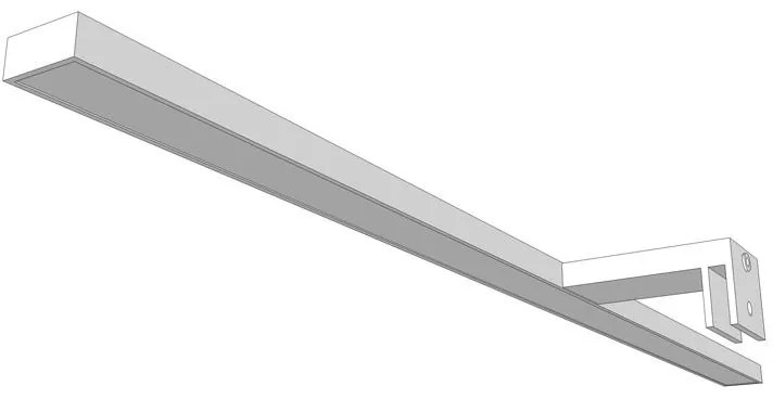 TOP LIGHT Svetlo nástenné Gila LED XL, Chróm