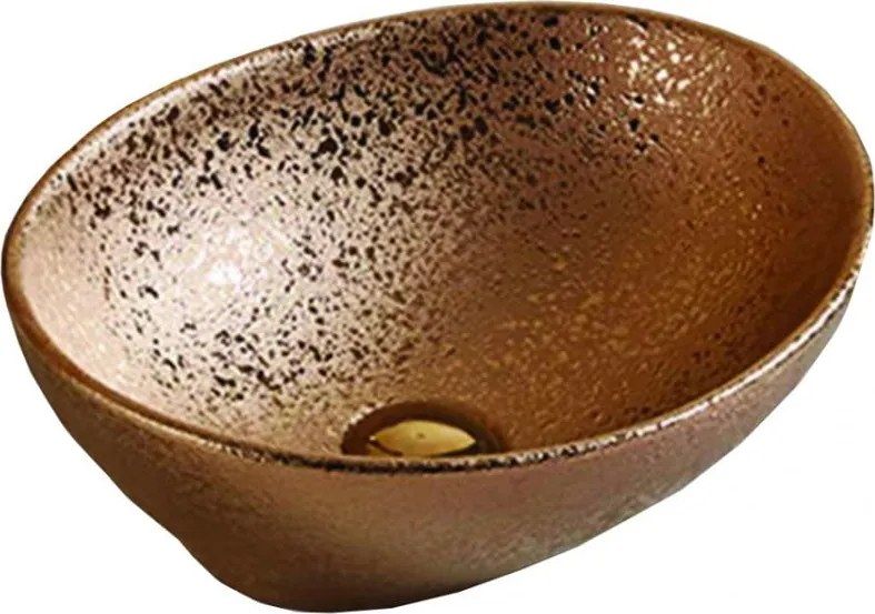 Mexen Elza umývadlo na dosku 40 x 33 cm, medené - 21014051