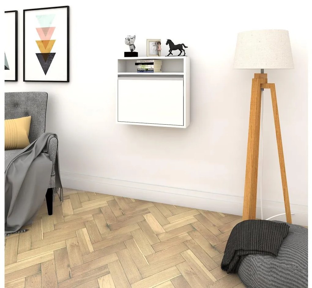 Skladací pracovný stôl OPTIMUM 60x64 cm biela