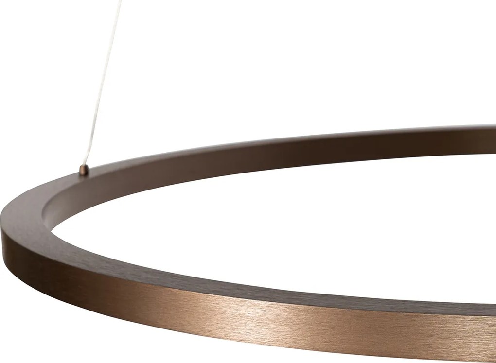 Závesná lampa bronzová 80 cm vrátane LED 3-stupňového stmievania - Girello