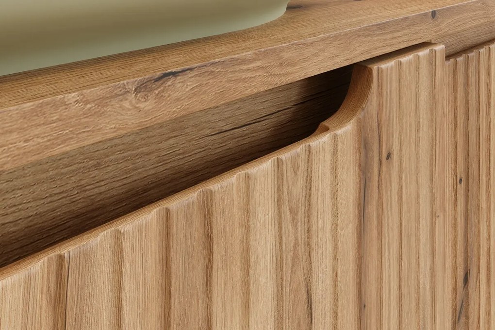 Závěsná skříňka pod umyvadlo Nova 82-60-40-2S dub coast evoke