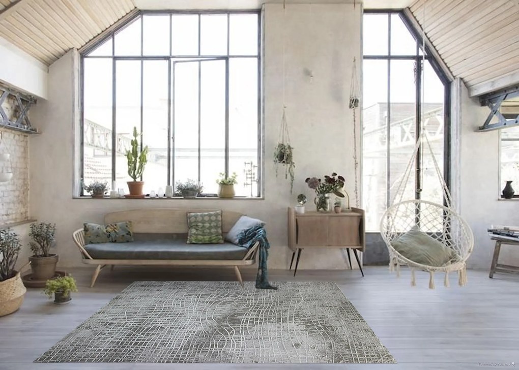 Berfin Dywany, Kusový koberec Dizayn 2329 Grey, 120x180, šedá, obývacia izba