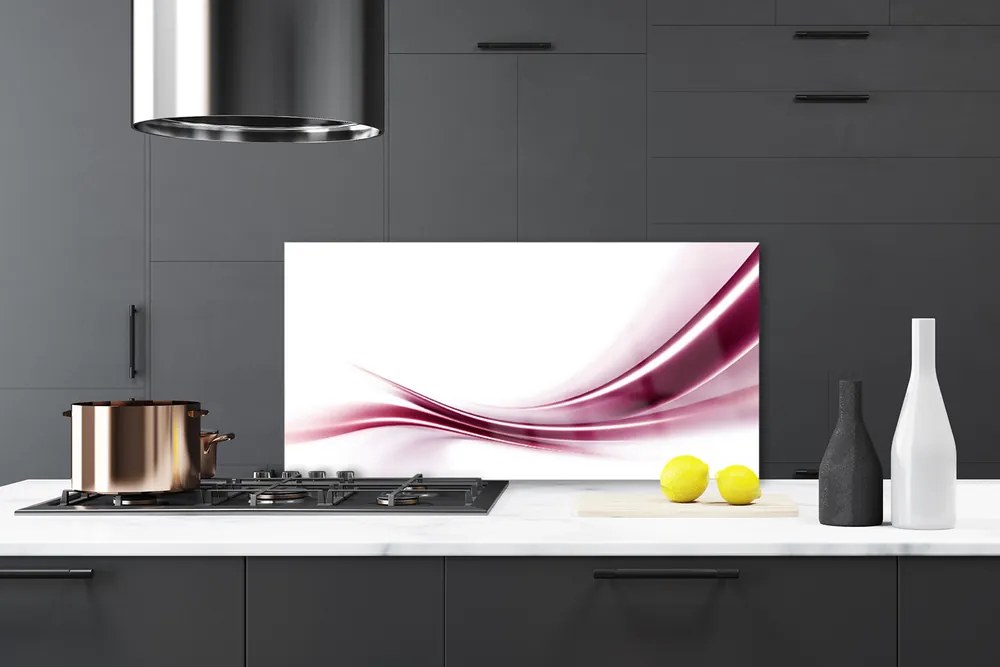 Sklenený obklad Do kuchyne Abstrakcia vlny art umenie 100x50 cm