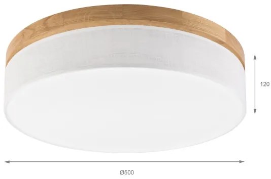 Brilagi - LED stropné svietidlo BELLADONNA LED/36W/230V pr. 50 cm biela/dub