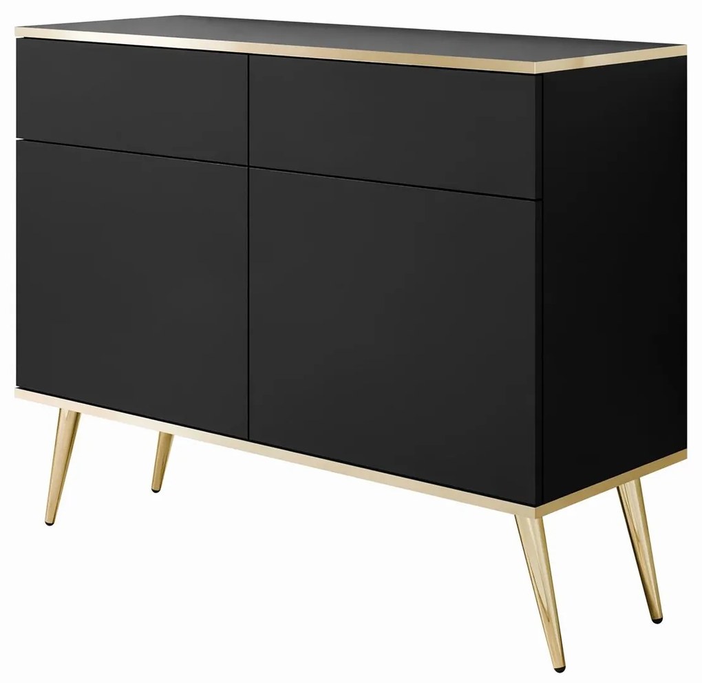 Komoda BOSTON čierna 107cm