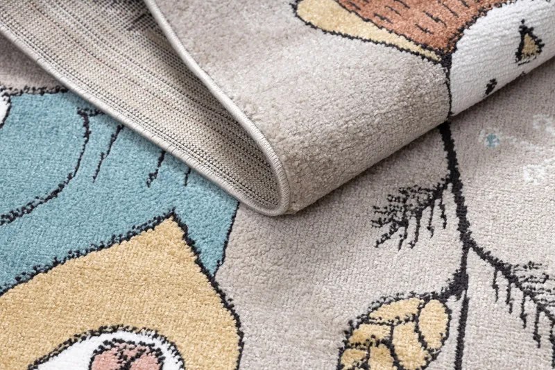 Detský kusový koberec Fun Forester beige, 280x370, viacfarebná, detská izba, Dywany Łuszczów