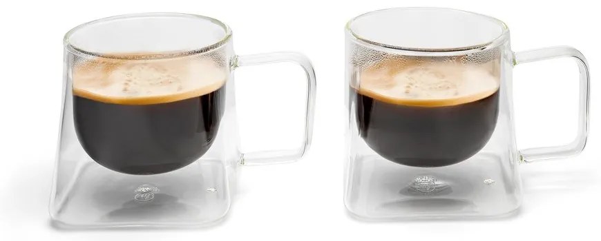 Dvojstenné sklenené hrnčeky v súprave 2 ks 220 ml Otto – Leopold Vienna