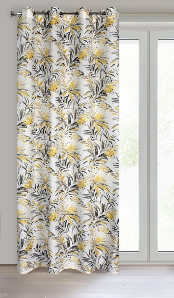 ZÁVES NA KRÚŽKOCH ELIA 140X250 CM VZOROVANÁ