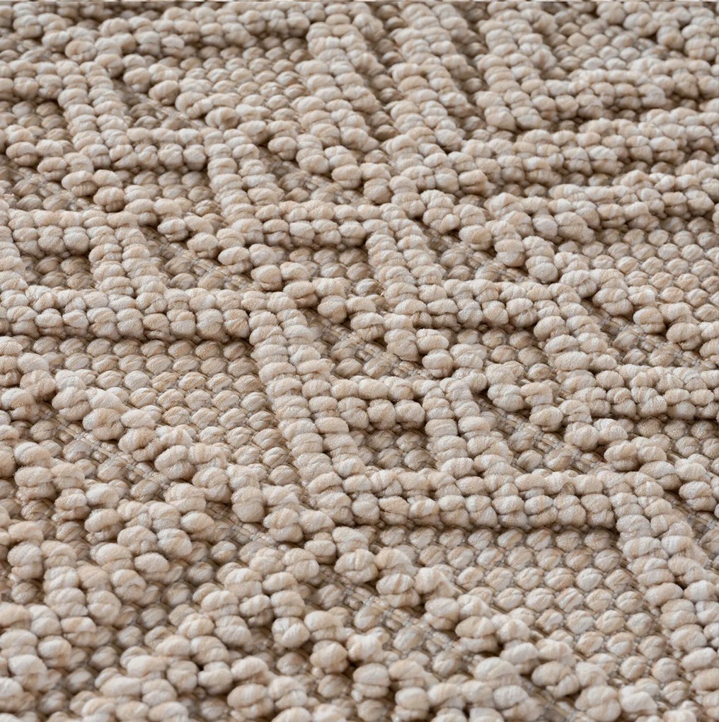 Ayyildiz, Behúň Helix 2202 beige, 80x250, béžová, chodba / predsieň