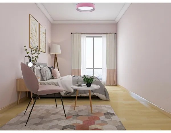 LED Stropné svietidlo GALAXY LED/24W/230V ružová/strieborná