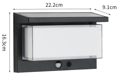 Brilagi - LED solárne svietidlo so senzorom SUN LUME LED/10W/3,7V 4000mAh IP44