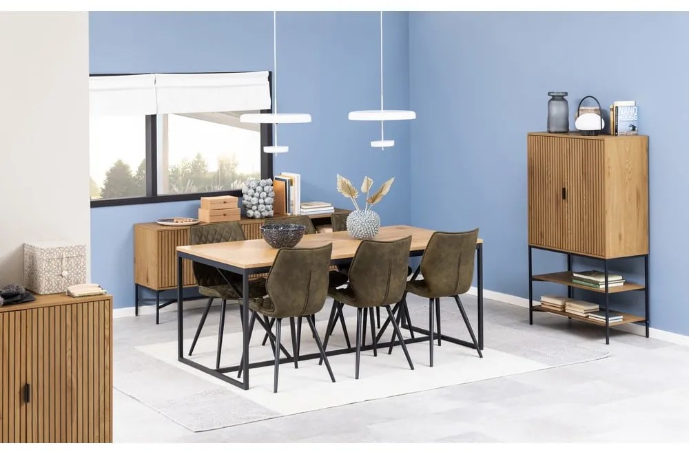 Skrinka v dekore duba v prírodnej farbe 80x140 cm Jaipur – Actona