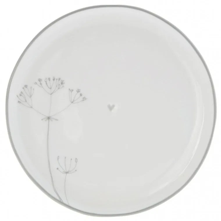 Dessert Plate19cm / Dry Flower Grey