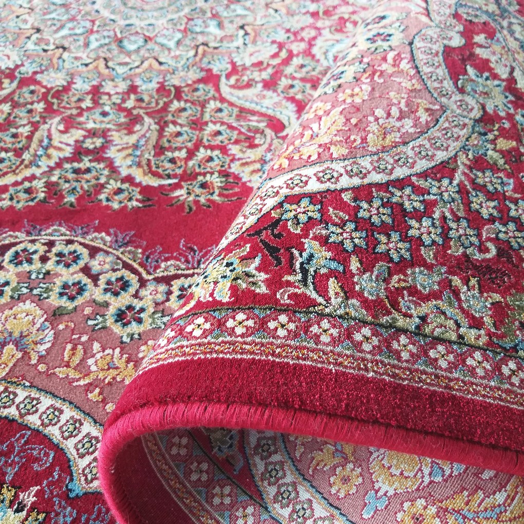 DY Prémiový koberec s exkluzívnym vzorom Pers 01 - červená Rozmer: 150x230 cm