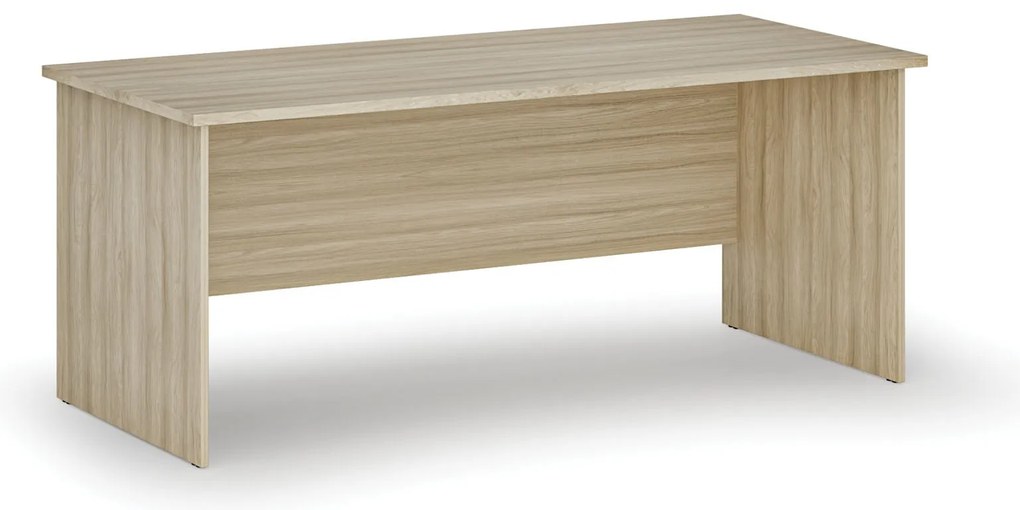 Kancelársky písací stôl PRIMO WOOD, 180x80 cm, dub prírodný