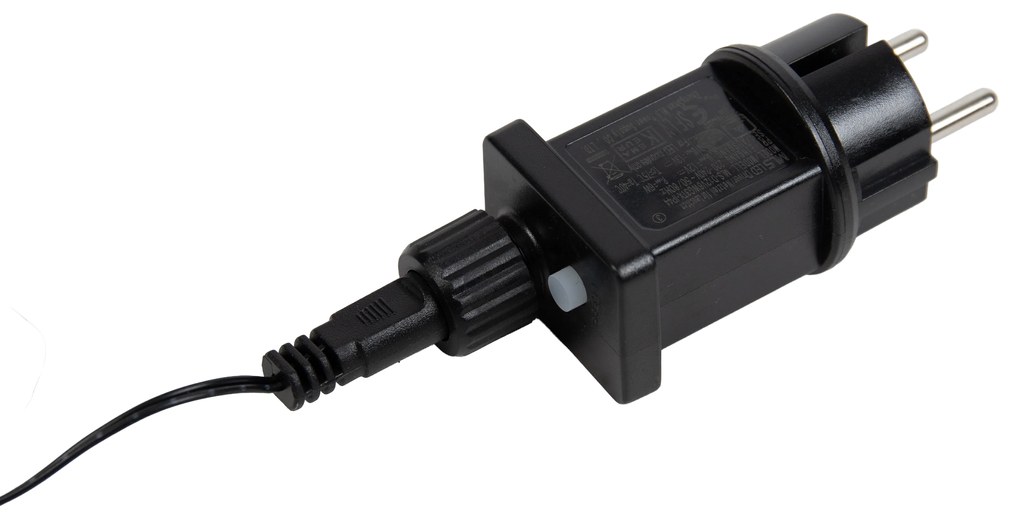 Vianočná stojaca lampa Čierny strom 150 cm vrátane LED s časovačom IP44 - Caspar