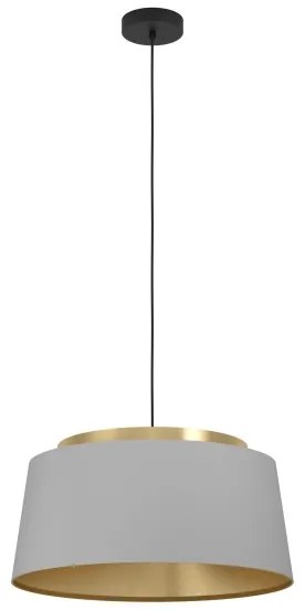 Eglo 390173 - Luster na lanku ALMERIMAR 3xE27/40W/230V šedá/zlatá