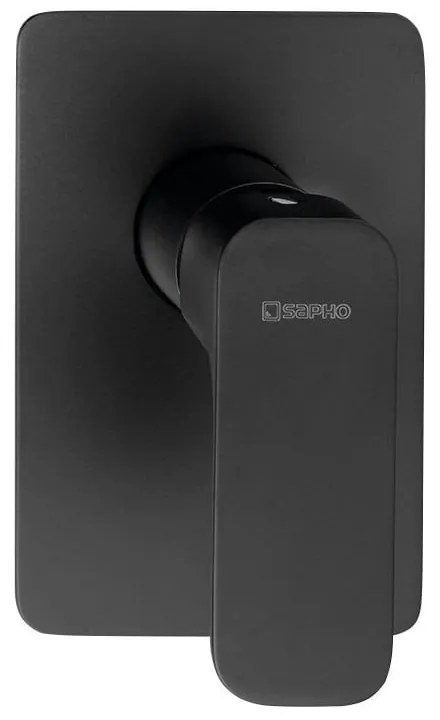 Matne čierna podomietková sprchová batéria (1 výstup) Spy – Sapho