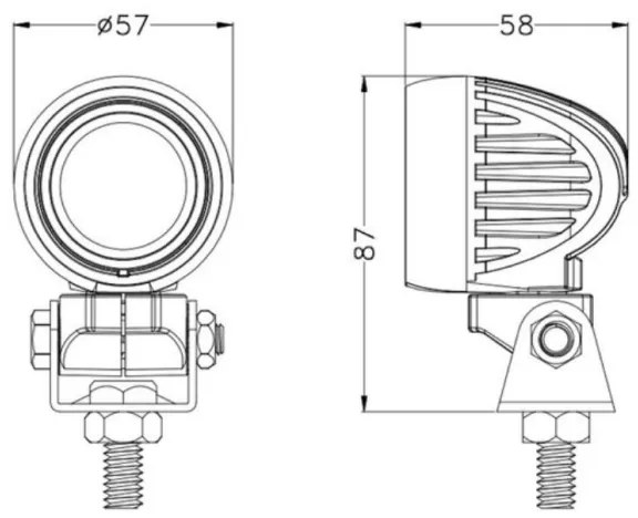 LED Bodové svietidlo pre automobil OSRAM LED/10W/10-30V IP68 5700K