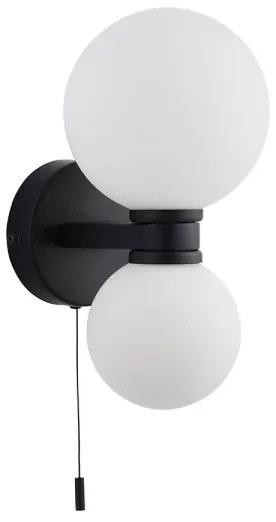 Endon 93523 - Kúpeľňové nástenné svietidlo PULSA 2xG9/3W/230V IP44 čierna