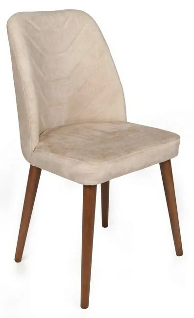 Súprava jedálenských stoličiek Dallas Beige and Walnut, 2 ks