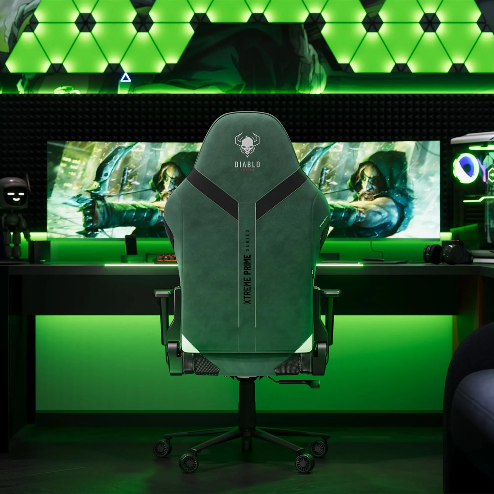 Herné kreslo zelené Normal Size: Diablo X-One Prime Forest Green