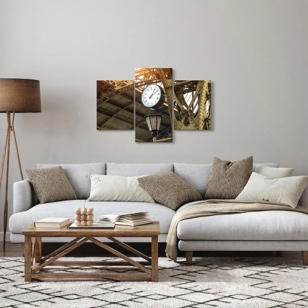 Obraz - Nádražné hodiny (90x60 cm)