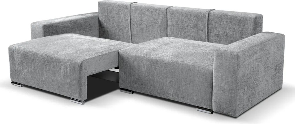 Rozkladacia pohovka Anafi, svetlo šedá látka