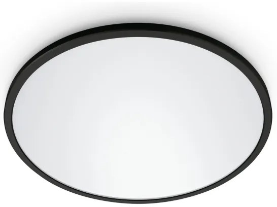 WiZ - LED Stmievateľné stropné svietidlo SUPERSLIM LED/22W/230V čierna Wi-Fi