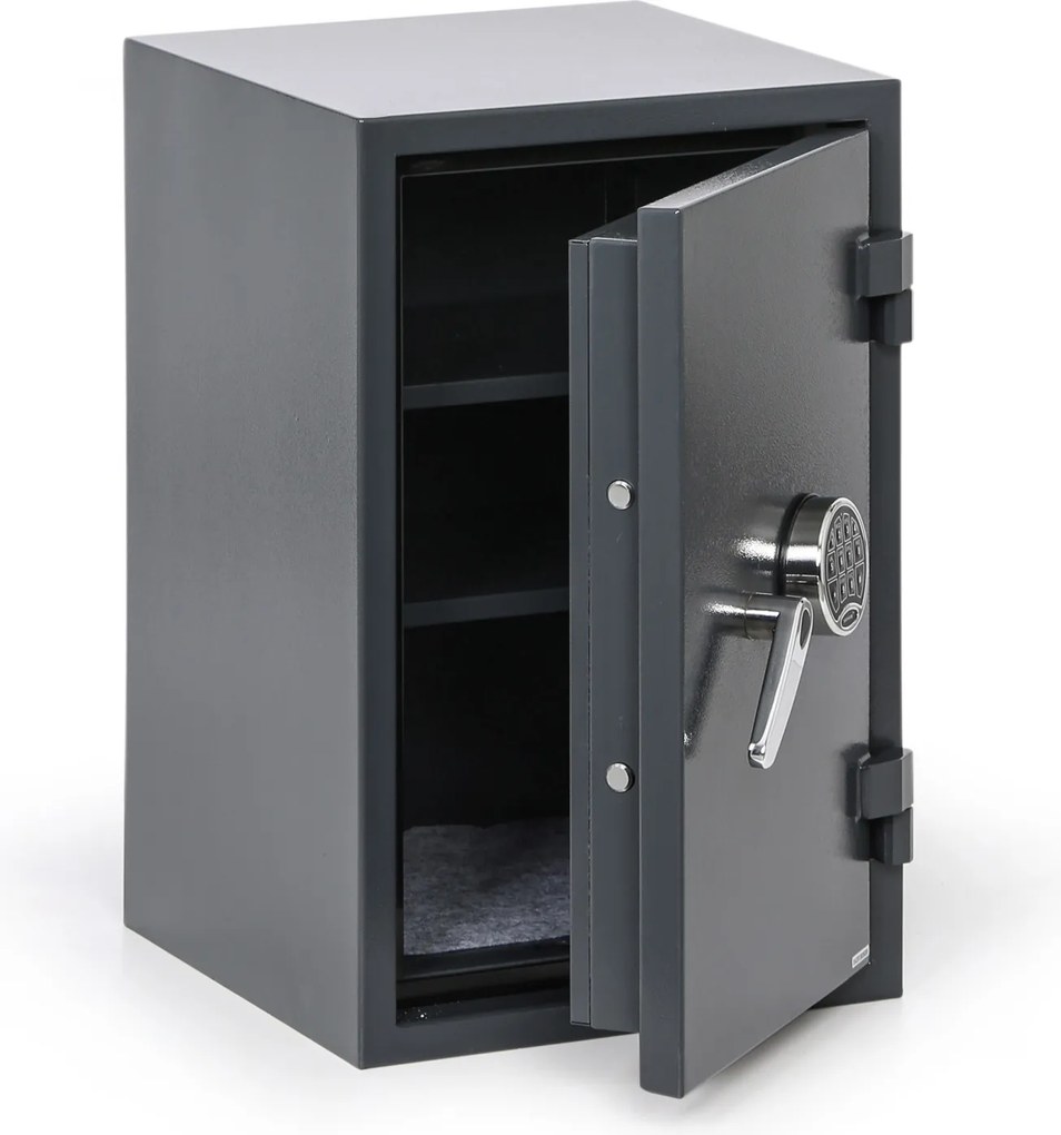 Ohnivzdorný nábytkový trezor s elektronickým zámkom, trieda S2, 690 x 440 x 435 mm