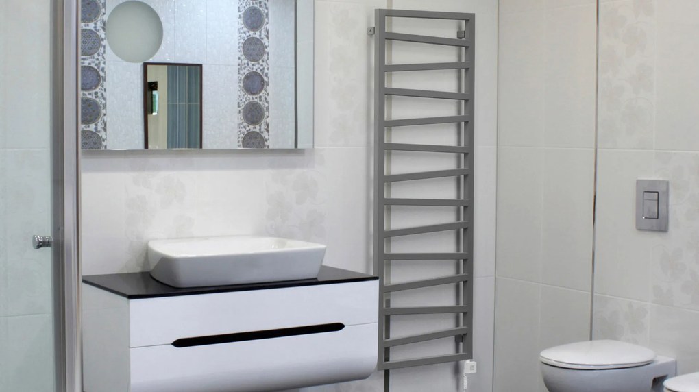 Terma Zigzag 1070x500 vodný/elektrický radiátor Metallic Black SX