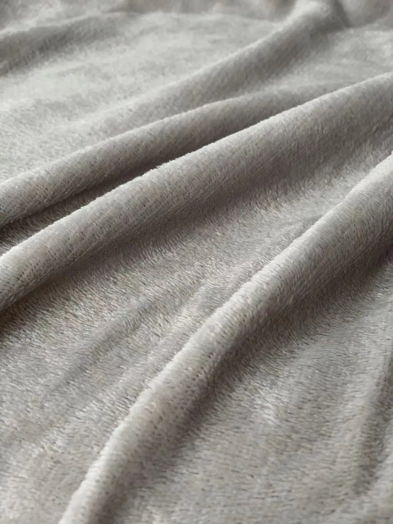 Mikrovláknová deka SOFT, svetlo sivá Rozmer: 200 x 220 cm