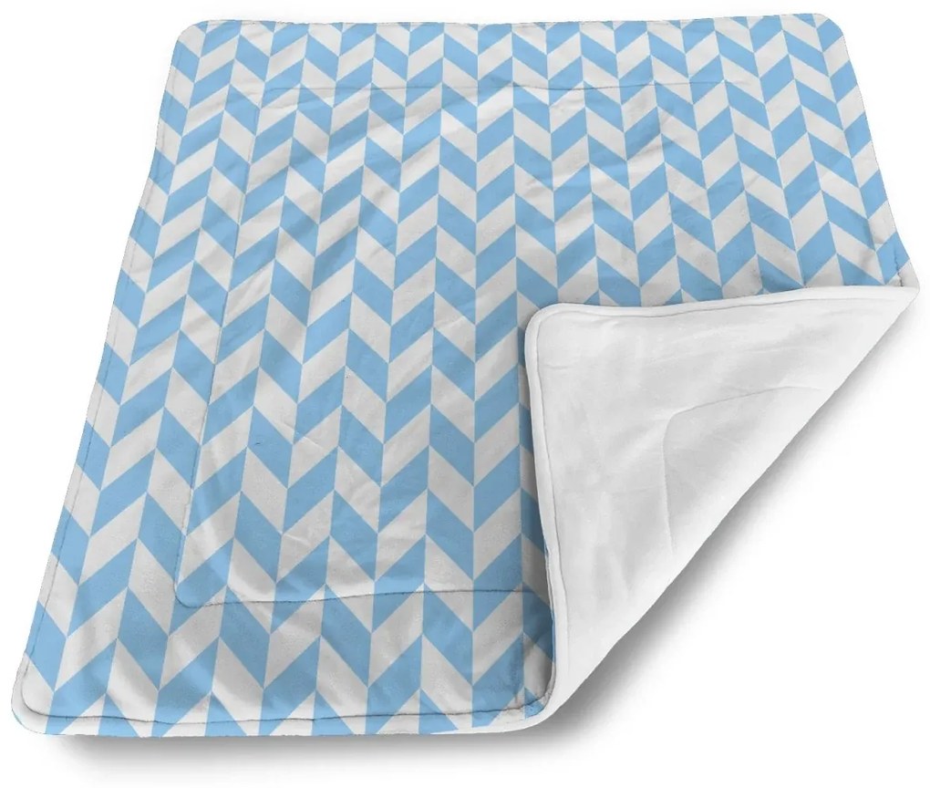Sablio Deka pre bábätko Modro-biele kosodĺžniky - 80x100 cm