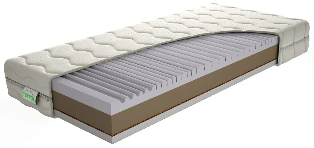 Texpol PEGAS COMFORT -  exkluzívny pamäťový matrac s konským vlásiom 120 x 210 cm, snímateľný poťah