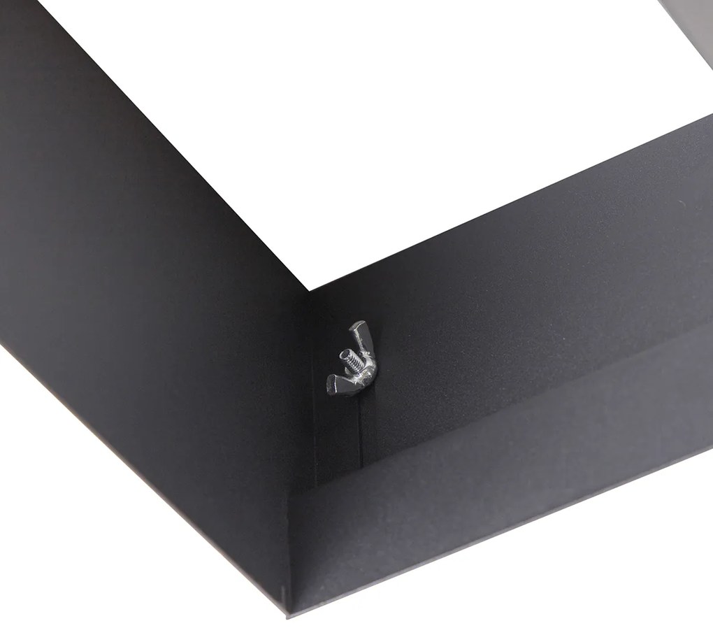 Sada 3 vstavaných bodových svetiel čiernych GU10 AR111 bez rámu 2-svetlo - Oneon