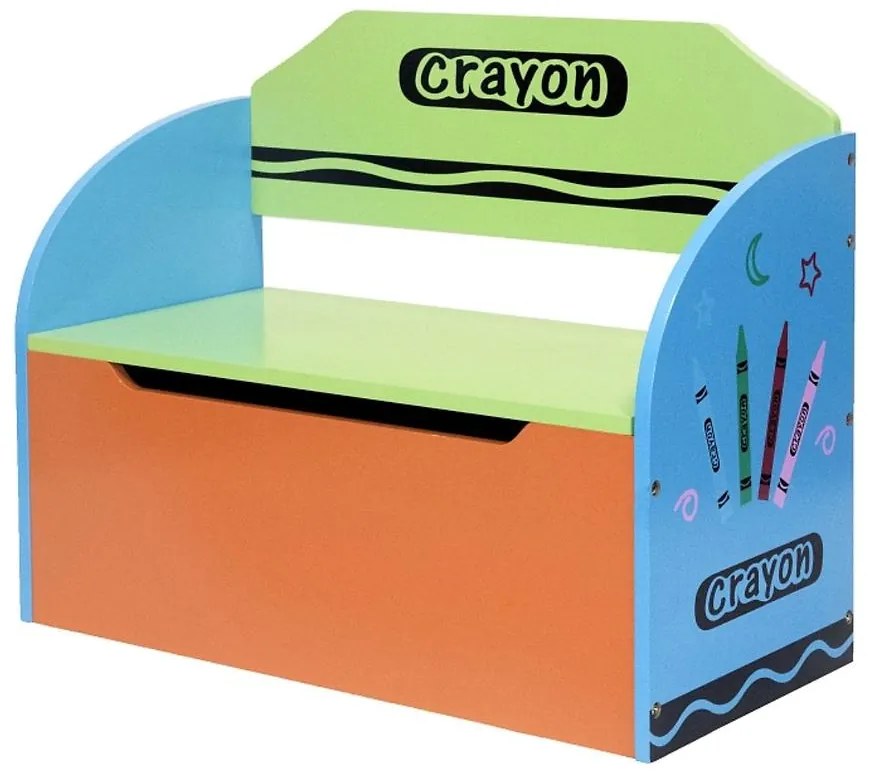 Truhlica na hračky Pastelky