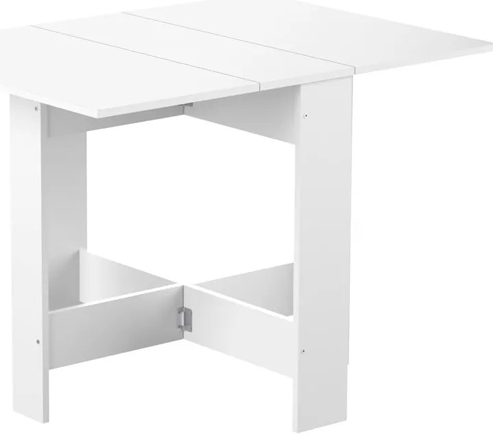 Rozkladací jedálenský stôl s bielou doskou 76x28 cm Papillon – TemaHome