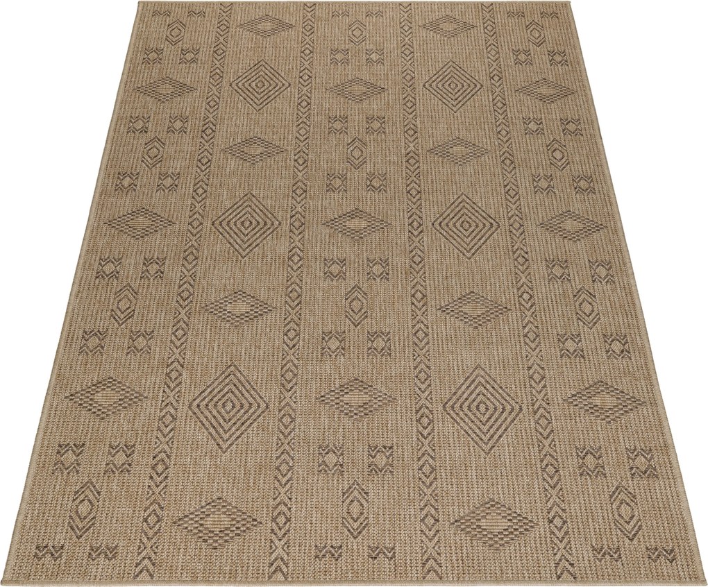 Ayyildiz, Koberec behúň Dhaka 8711 Black, 80x250, hnedá, chodba / predsieň