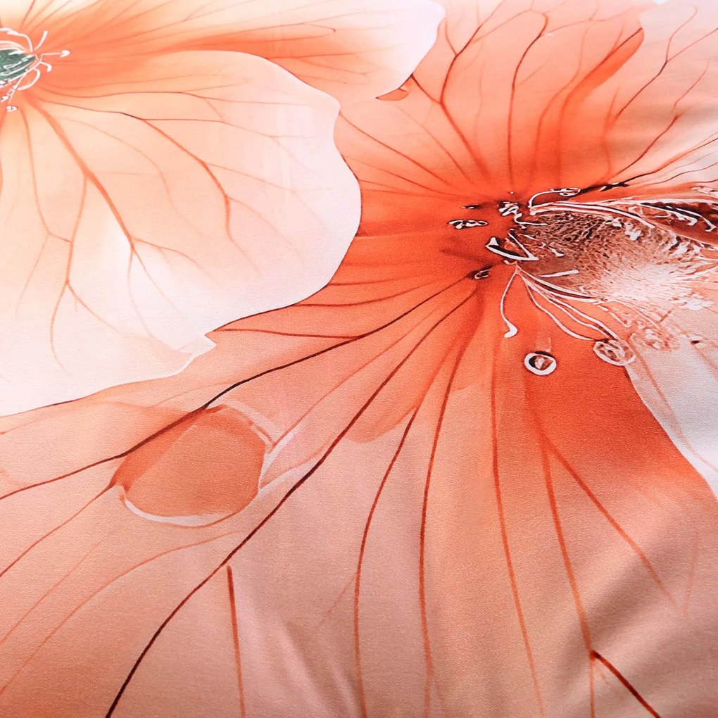 SATÉNOVÉ OBLIEČKY SATYNLOVE PREMIUM 140X200 CM, 1KS 70X80 CM KVETY