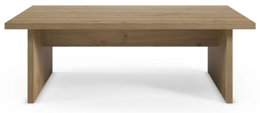 Konferenčný stolík s doskou v dubovom dekore v prírodnej farbe 70x120 cm Loana – Marckeric