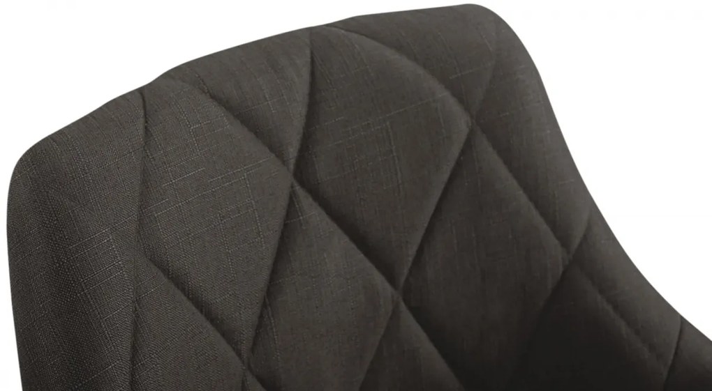 Design-Shop Pracovná stolička Lazio - látka - Tmavo sivá