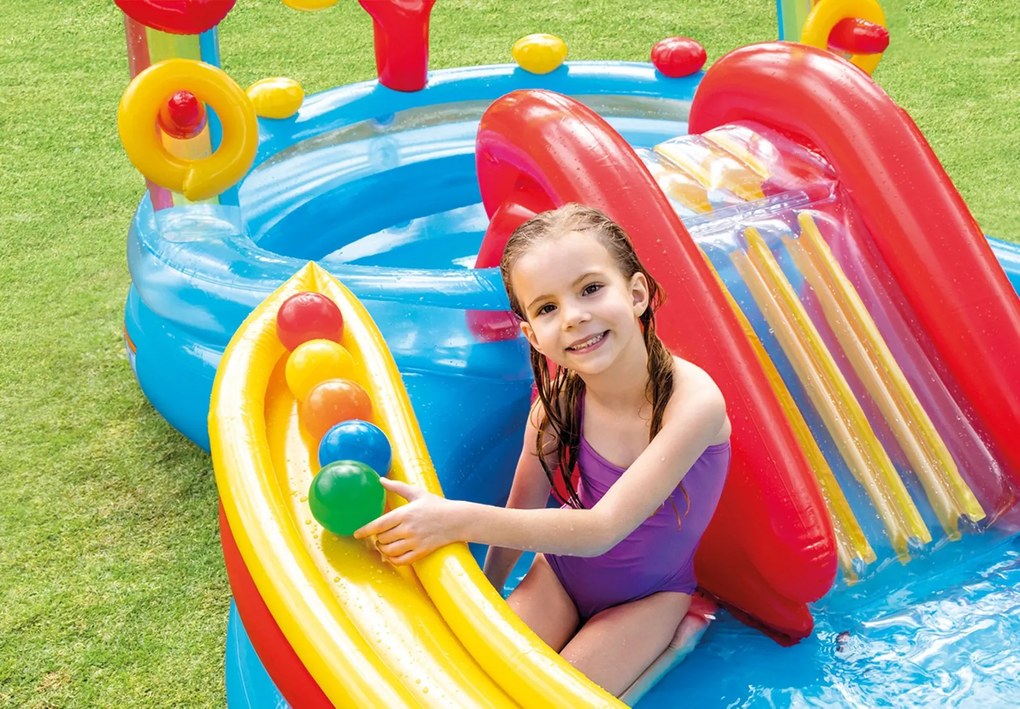 Intex Nafukovací bazén so šmykľavkou 57453