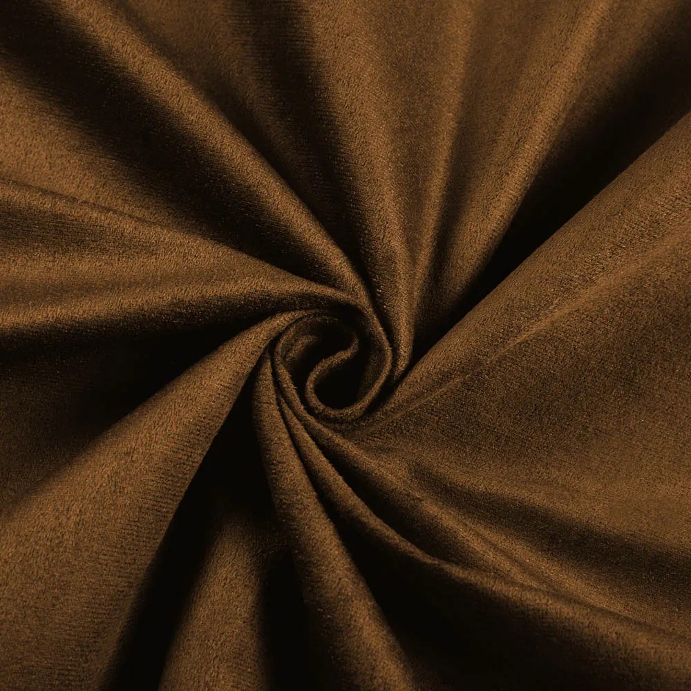 Biante Okrúhly obrus/imitácia brúsenej kože Alcantara ALC-017 Hnedý hrdzavý Ø 50 cm