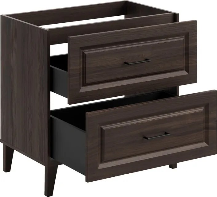 Koupelnová sestava Dorothy s deskou a zrcadlem 80 cm dub ristretto