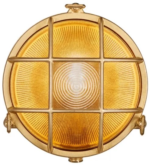 Nordlux - Vonkajšie nástenné svietidlo POLPERRO 1xE27/12,5W/230V IP64 mosadz