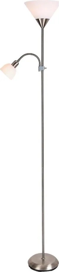 Brilagi - Stojacia lampa ARIANA 1xE27/100W/230V + 1xE14/25W matný chróm