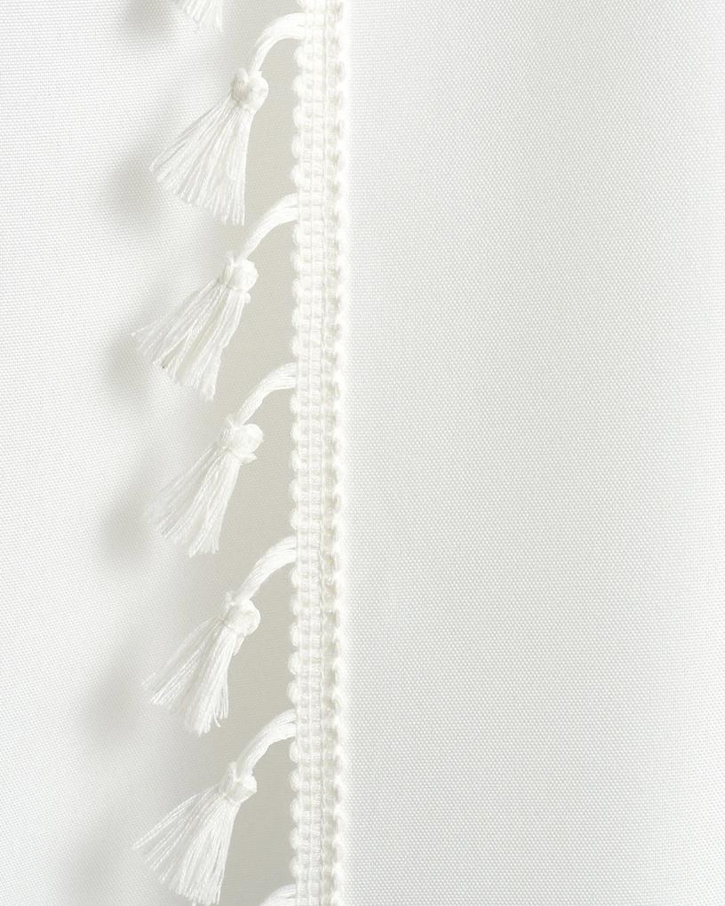 Room99 Hotový záves na páske so strapcami Lara Jednofarebný Farba: Krémová, Veľkosť: 140 x 250 cm