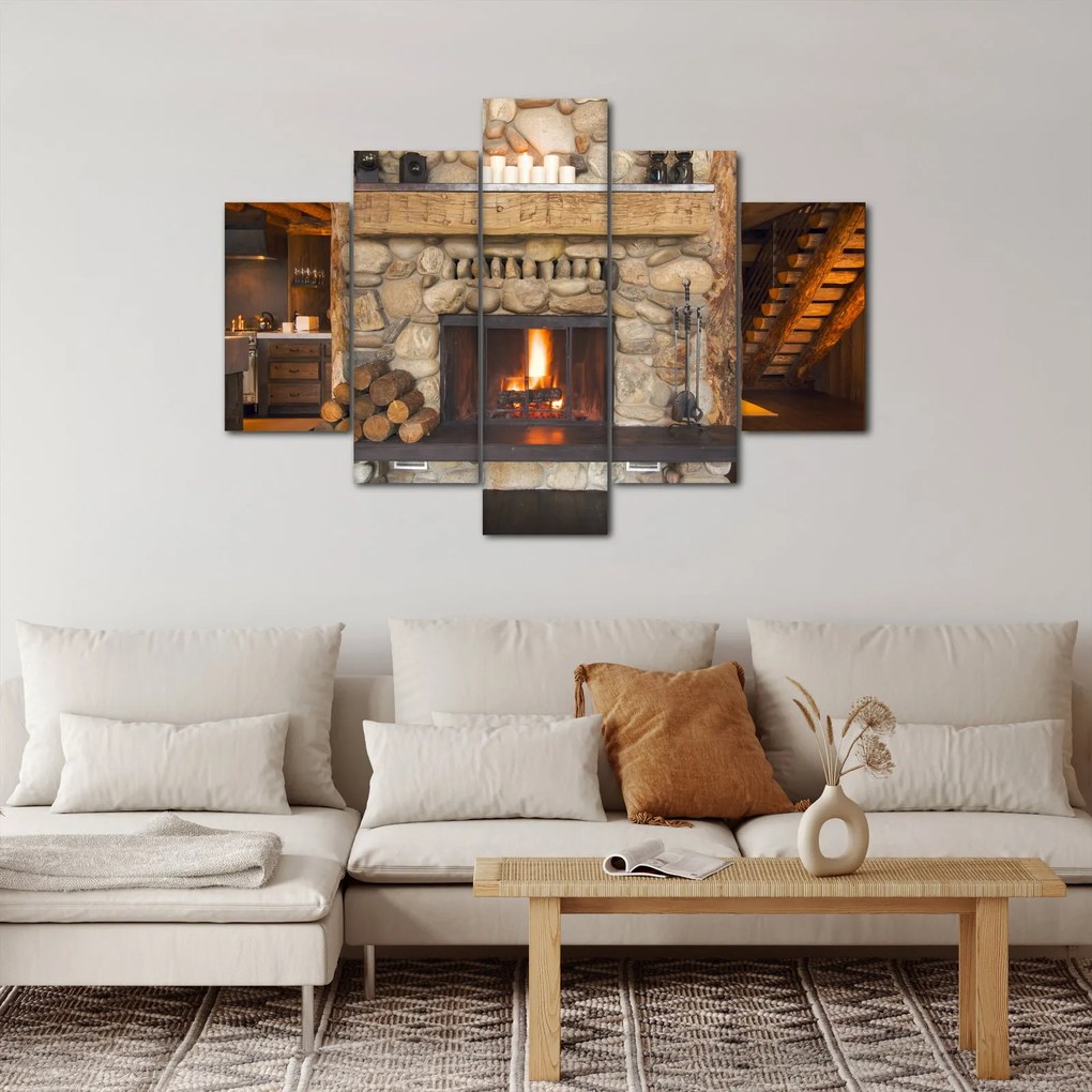 Obraz krbu (150x105 cm)